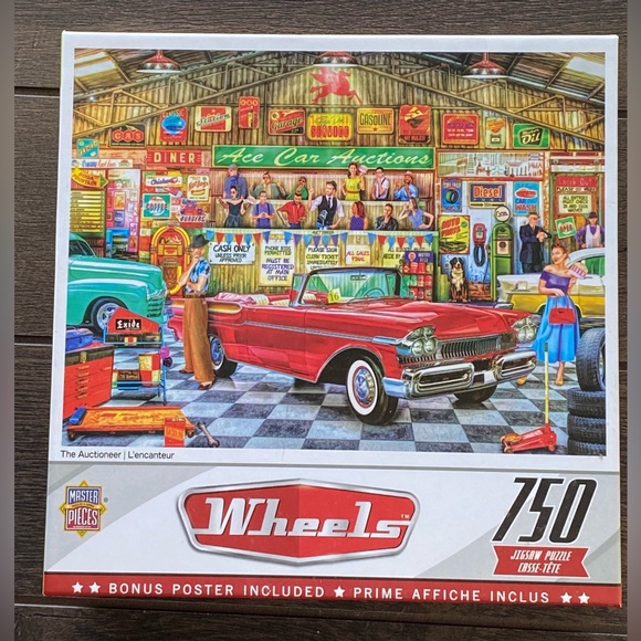 Master Pieces Wheels 750 Jigsaw puzzle - Picture 9 of 9